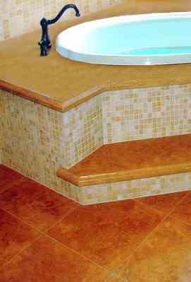 bathroom granite counter